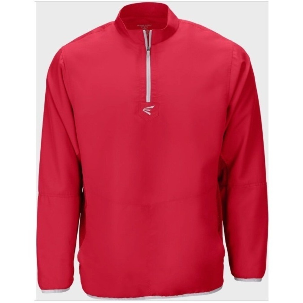 Easton M5 Cage Jacket Youth Medium Red New Short Sleeve Quarter Zip Pullover